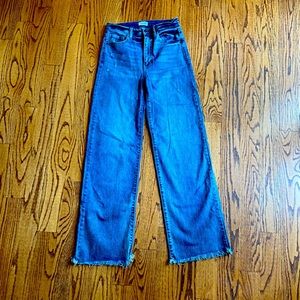 Sneak peek wide leg jeans